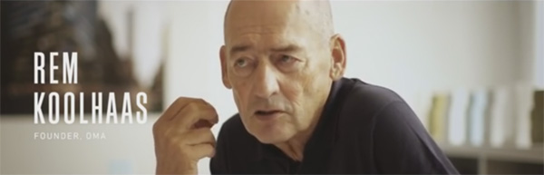 ראם קולהאס מתוך סרטון וידאו