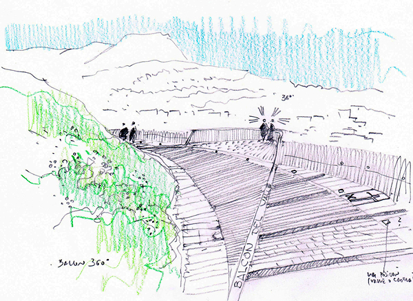Alora Mirador sketch, Architects: WaterScales arquitectos