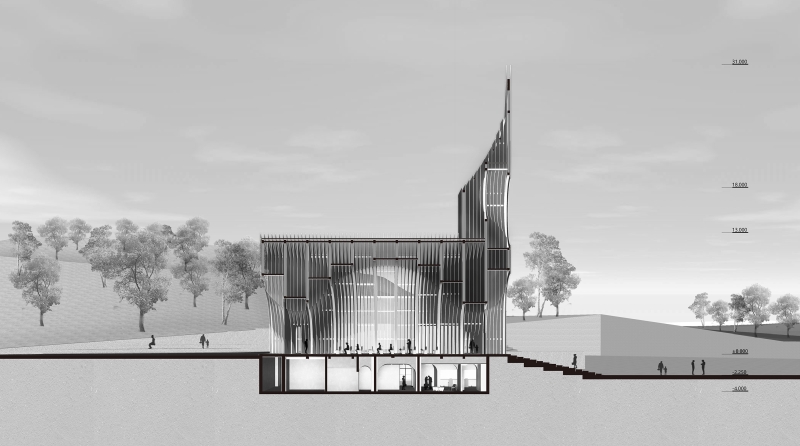 The Chamber Church.Section. Credit: BUZZ/Büro Ziyu Zhuang