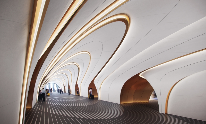 ZHA Dnipro Metro Stations,Render by ATCHAIN