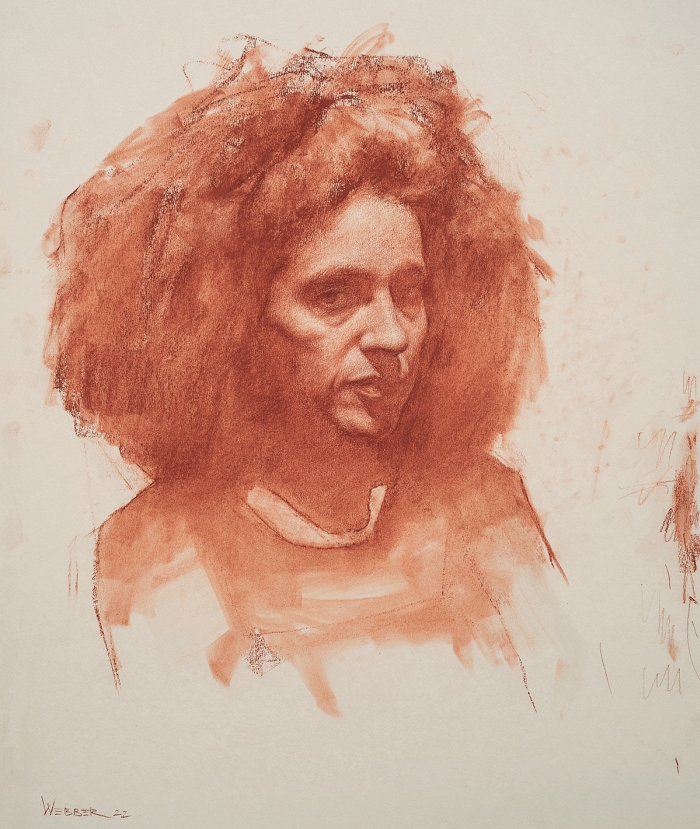Eran Webber, D.N.A, sanguineon paper, Photo Credit: Aviv Curt