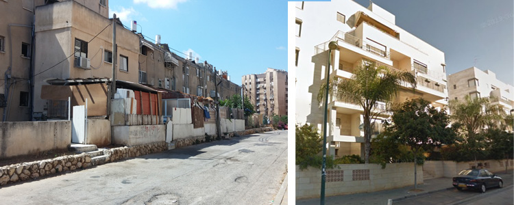 השוואה בין מרחב ציבורי מטופח בקרית השרון לעומת הזנחה בשכונת קרית נוראו - מאמר