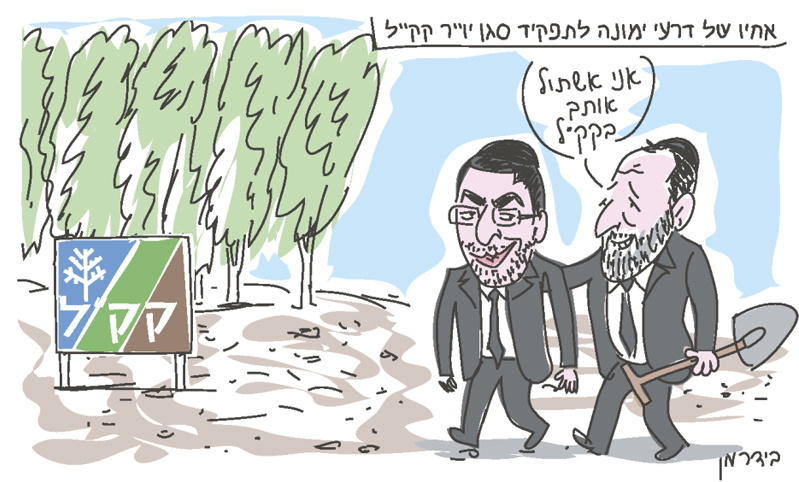 עמוס בידרמן, קריקטורה למדור נדל