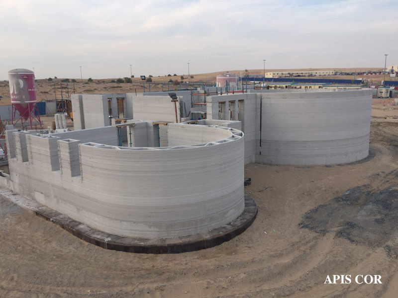 The total area of the building is 640 sq. meters image by Apis Cor