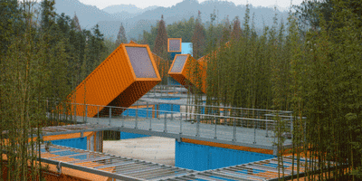 Containers on the top of a mountain - English Version